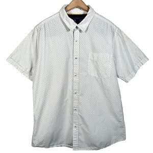 RUGBY by RALPH LAUREN Printed Cotton Button Down Short Sleeve Shirt